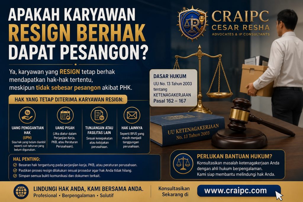 Karyawan Resign Berhak Dapat Pesangon